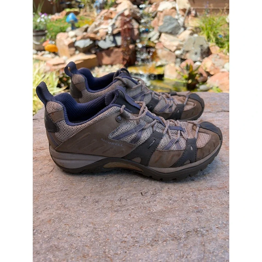 Merrell Siren Sport Womens Hiking Shoes Grey Blue J54864 Size 7.5